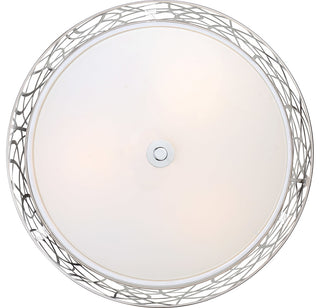 Abode 3-Light Semi-Flush Mount, Polished Chrome