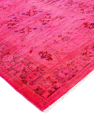 Vibrance, One-of-a-Kind Hand-Knotted Area Rug Pink, 2'7"x13'10"