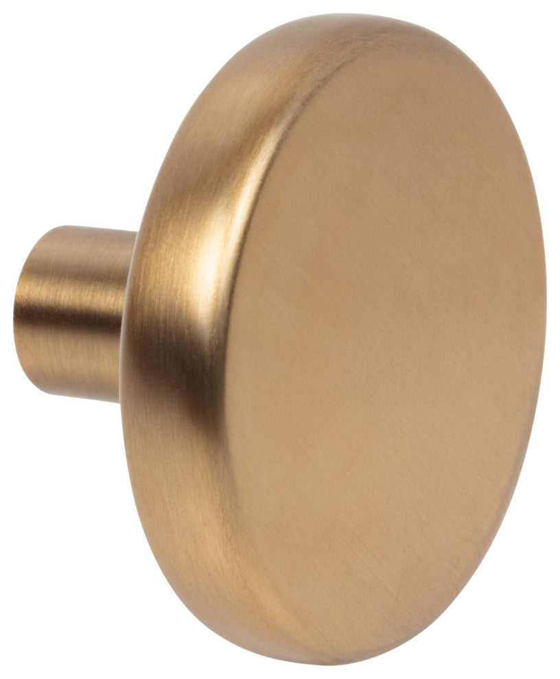 Elements 105L Gibson 1-5/8" Round Flat Disc Modern Mushroom - Polished Chrome