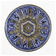 "Blue and Black Painted Bowl" Print 16th Century Persian Artisan, 42"x42"