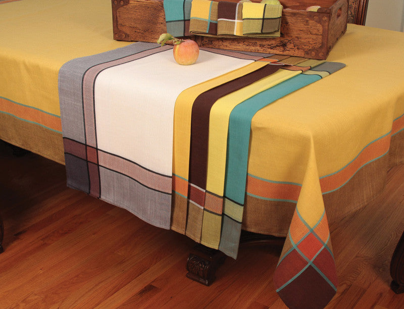 Riviera Table Linens 60"x118" Tablecloth, Teal
