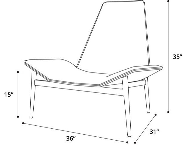 Kent Lounge Chair, Raw Linen