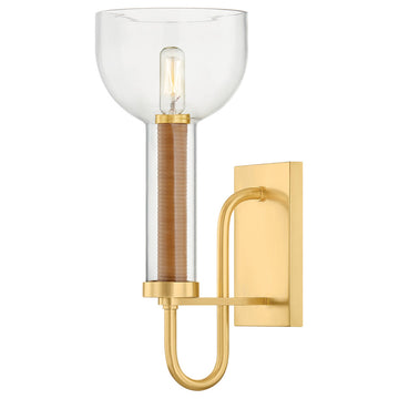 Hudson Valley Lighting Narrowsburg Wall Sconce, Aged Brass