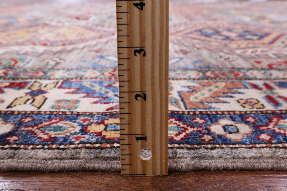 5' 6" X 8' 0" Super Kazak Handmade Rug - Q12347