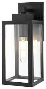 Home Living 13" Outdoor Wall sconce, Black