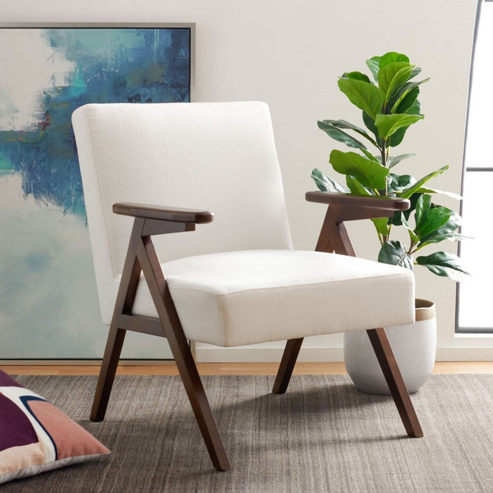 Safavieh Emyr Arm Chair, White