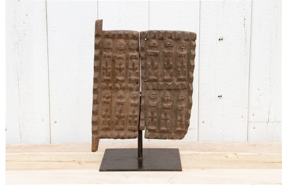 Ancient African Granary Door on Stand