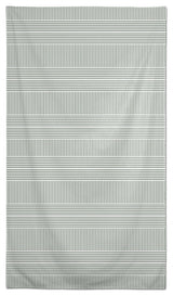 Alternating Green Stripes 58 x 102 Outdoor Tablecloth