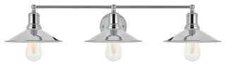 Chrome Finish 3-Light Wall Sconce
