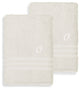 Denzi Bath Sheets With Monogrammed Letter, Set of 2, O
