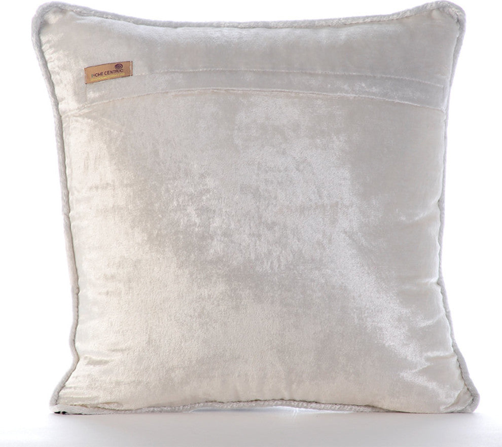 Gray Decorative Pillow Covers 22"x22" Velvet, Paloma Gray Drops