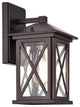 Vincent Transitional 1 Light Oil Rubbed Bronze Outdoor Wall Sconce 12" Height
