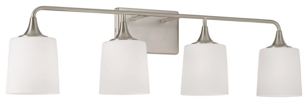 Capital Lighting 148941-541 Presley 4 Light 37"W Vanity Light - Brushed Nickel