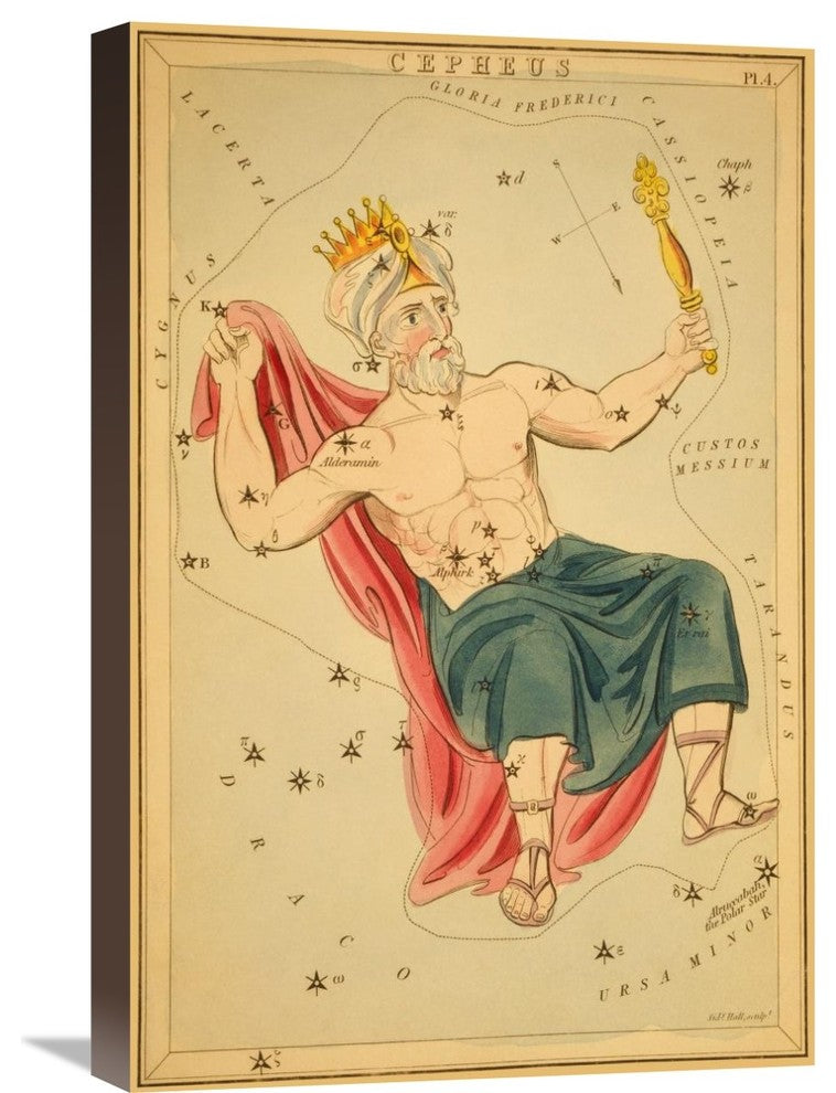 "Cepheus, 1825" Stretched Canvas Giclee by Jehoshaphat Aspin, 16"x24"