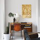 "Blossoms In Gold I" by Chris Donovan, Canvas Print, 18"x12"
