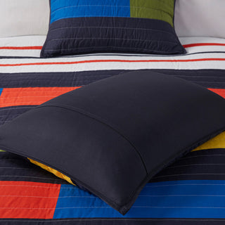 Urban Habitat Kids Morris Stripe Printed Quilt Set, Multi