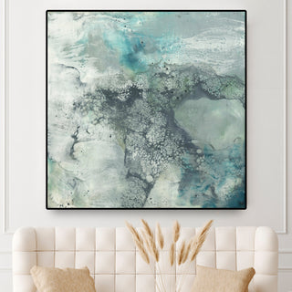 "Sea Lace I" Oversized Framed Canvas, 45" x 45"