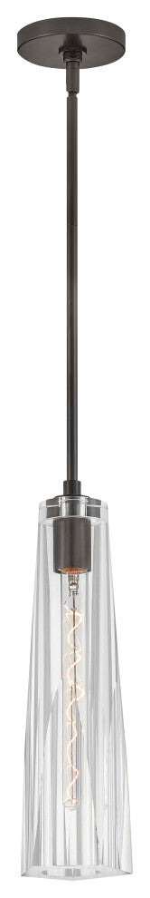 Fredrick Ramond Cosette Extra Small Pendant, Black Oxide With Clear