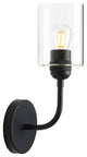 Black Sconces Wall Lighting Vintage Glass Wall Mount Light Fixture Indoor