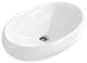 Fine Fixtures White Vitreous China Bulging Oval Vessel Sink