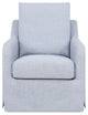 Reese Slipcover Swivel Glider, Chambray Eco-Linen