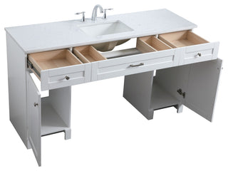 60" ADA Compliant Bathroom Vanity, White