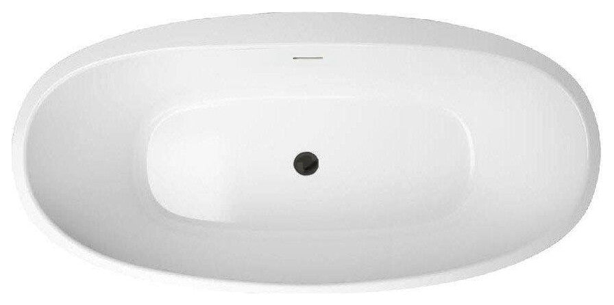 Luna 67 Inch Acrylic Double Ended Freestanding Tub - No Faucet Drillings