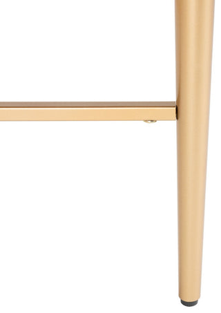 Safavieh Pierre One Drawer Nightstand, Walnut/Gold