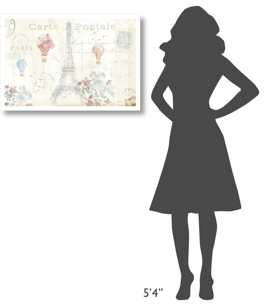 "Lighthearted in Paris I" Digital Paper Print by Katie Pertiet, 32"x22"