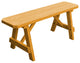 Pine Traditional Picnic Bench, Natural Stain, 4 Foot