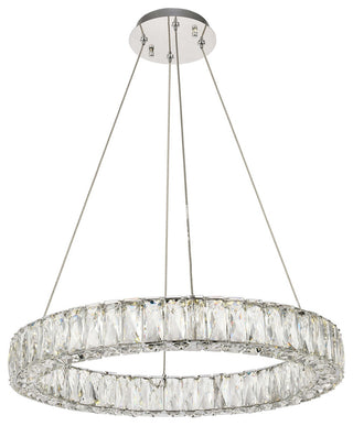 Monroe Integrated LED Chip Light Chrome Chandelier