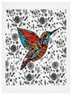Deny Designs Julia Da Rocha Humming Bird In Paradise Art Print