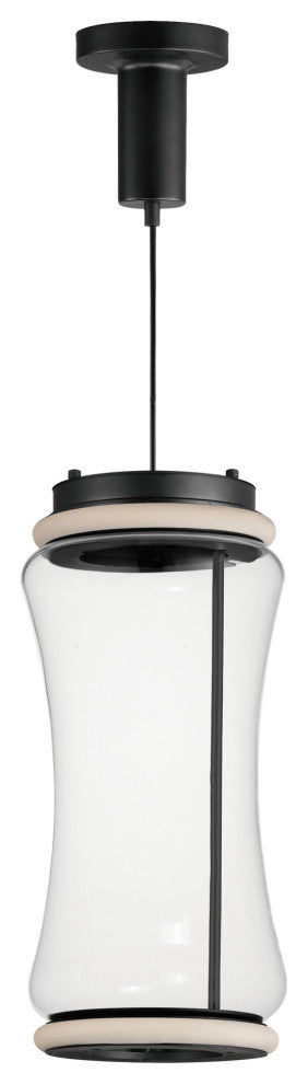 ET2 E21382-18 Syndicate 19" Tall LED Mini Pendant - Black