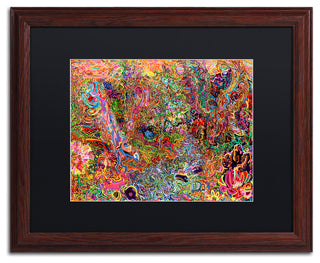 Josh Byer 'The Dove And The Crow' Art, Wood Frame, Black Mat, 20x16