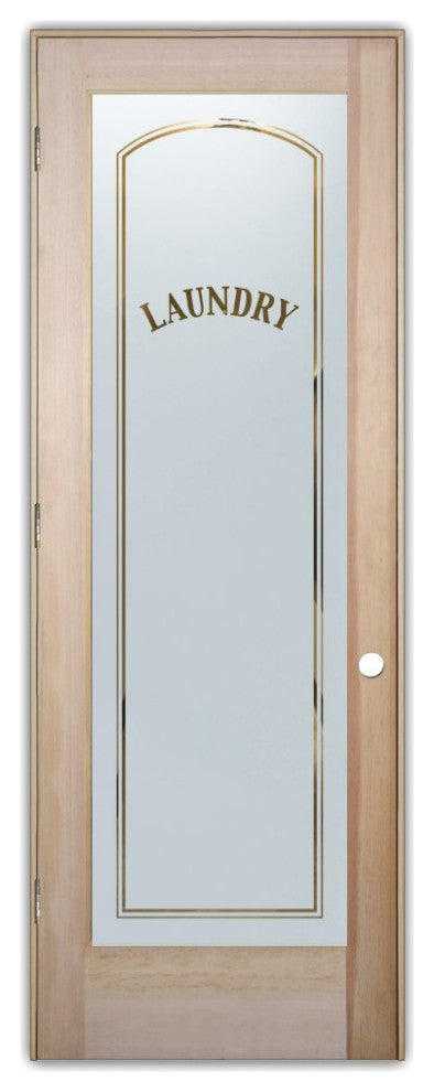 Laundry Door - Classic Arched Capitals - Douglas Fir (stain grade) - 30" x...