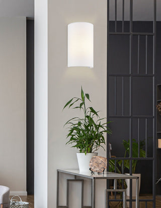 ADA Small Cylinder Fabric Wall Sconce