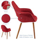 Modway Modway Aegis Dining Armchair, Red