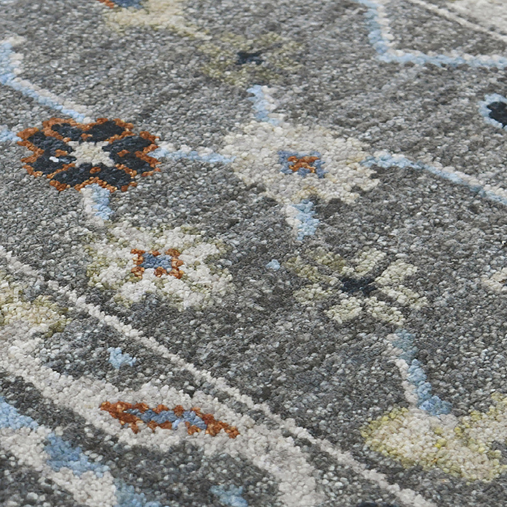 Bristol Maneux Area Rug Gray, 2'8" X 8'
