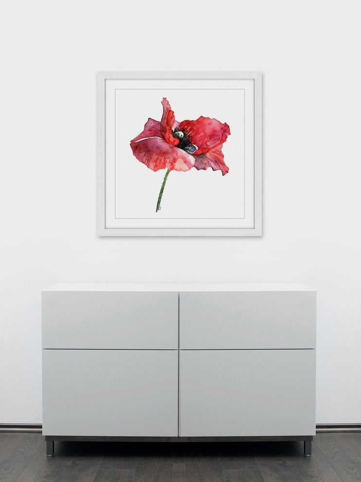 "Dressed In Red" Framed Print by Rachel Byler