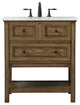 Elegant VF27030DW 30" Single Bathroom Vanity, Driftwood