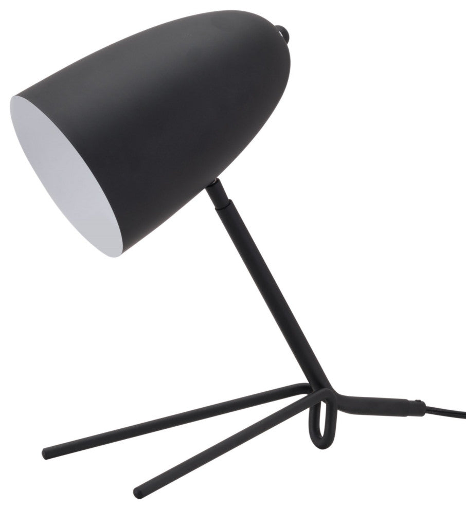 Table Lamp, Steel Metal, Black, Kitchen Lounge Cafe Bistro Lobby Hospitality