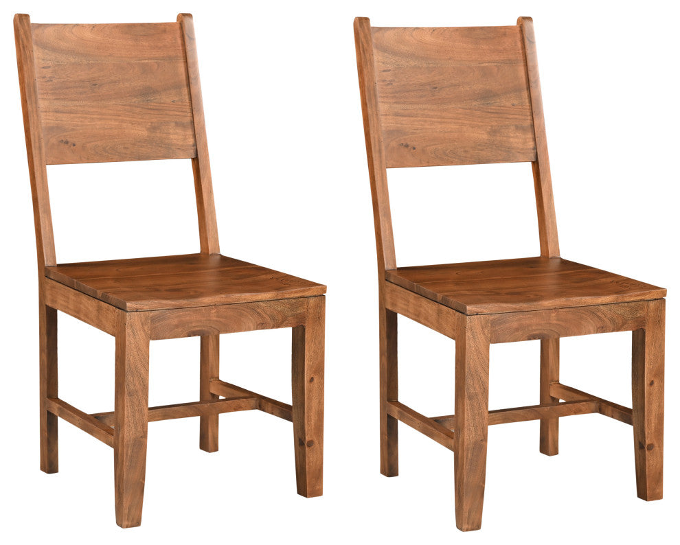 Emma Wood Dining Chairs, Set of 2