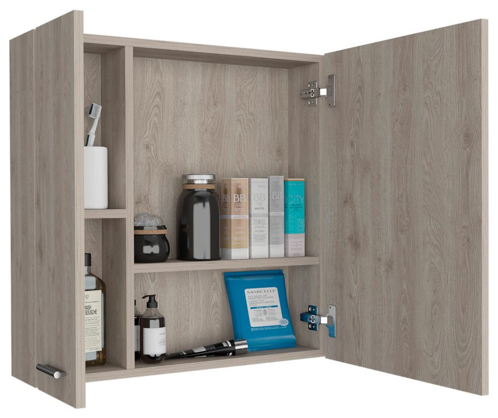 Medicine Cabinet Prague, Bathroom, Light Gray