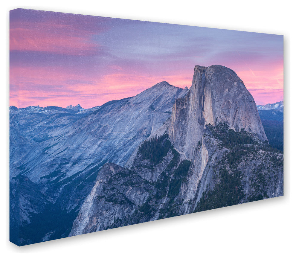 Adam Burton 'Half Dome from Glacier' Canvas Art, 47"x30"