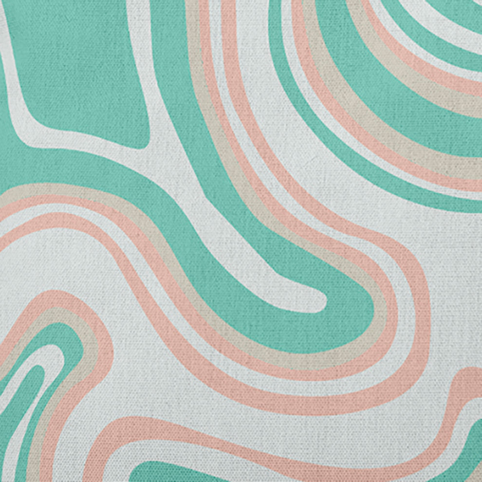 Agate Decorative Indoor/Outdoor Pillow, Spring Green, 18"x18"