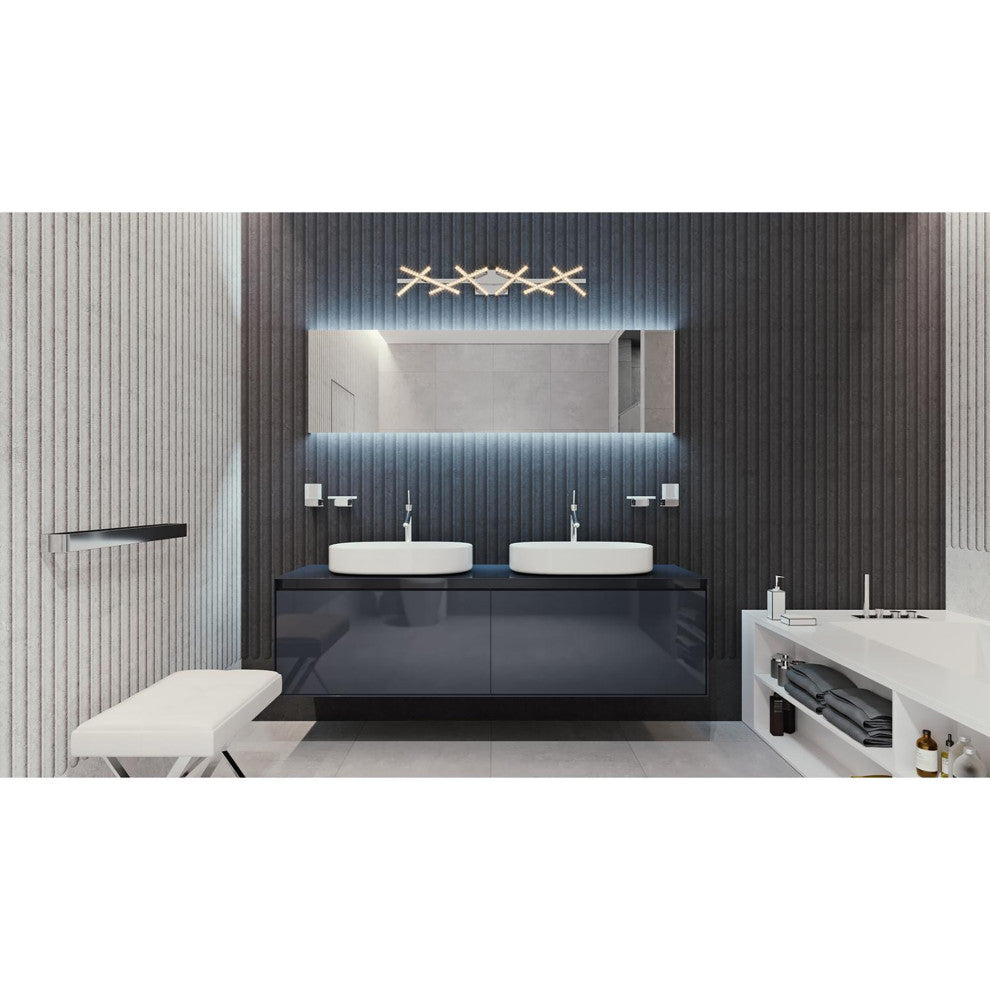 Luca Vanity, LED 30W, 2800 LM, 120V, Polished Chrome
