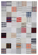 Rug N Carpet - Handmade Anatolian 6' 8'' x 9' 11'' Unique Patchwork Kilim Rug