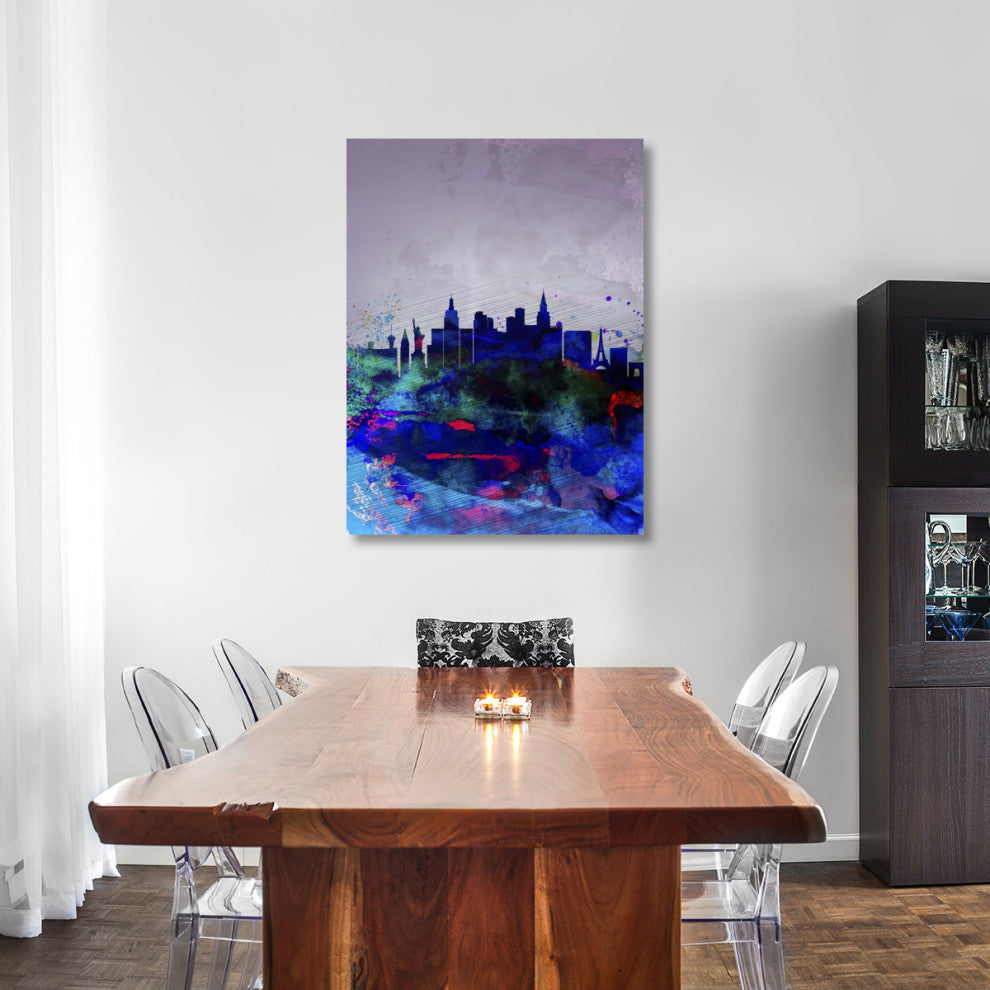 "Las Vegas Watercolor Skyline" Fine Art Print