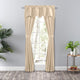 Hudson Rod Pocket Pair Curtains with Tiebacks, Natural, 100" X 63"
