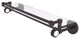 Clearview 22" Gallery Rail Glass Shelf with Groovy Accents, Venetian Bronze
